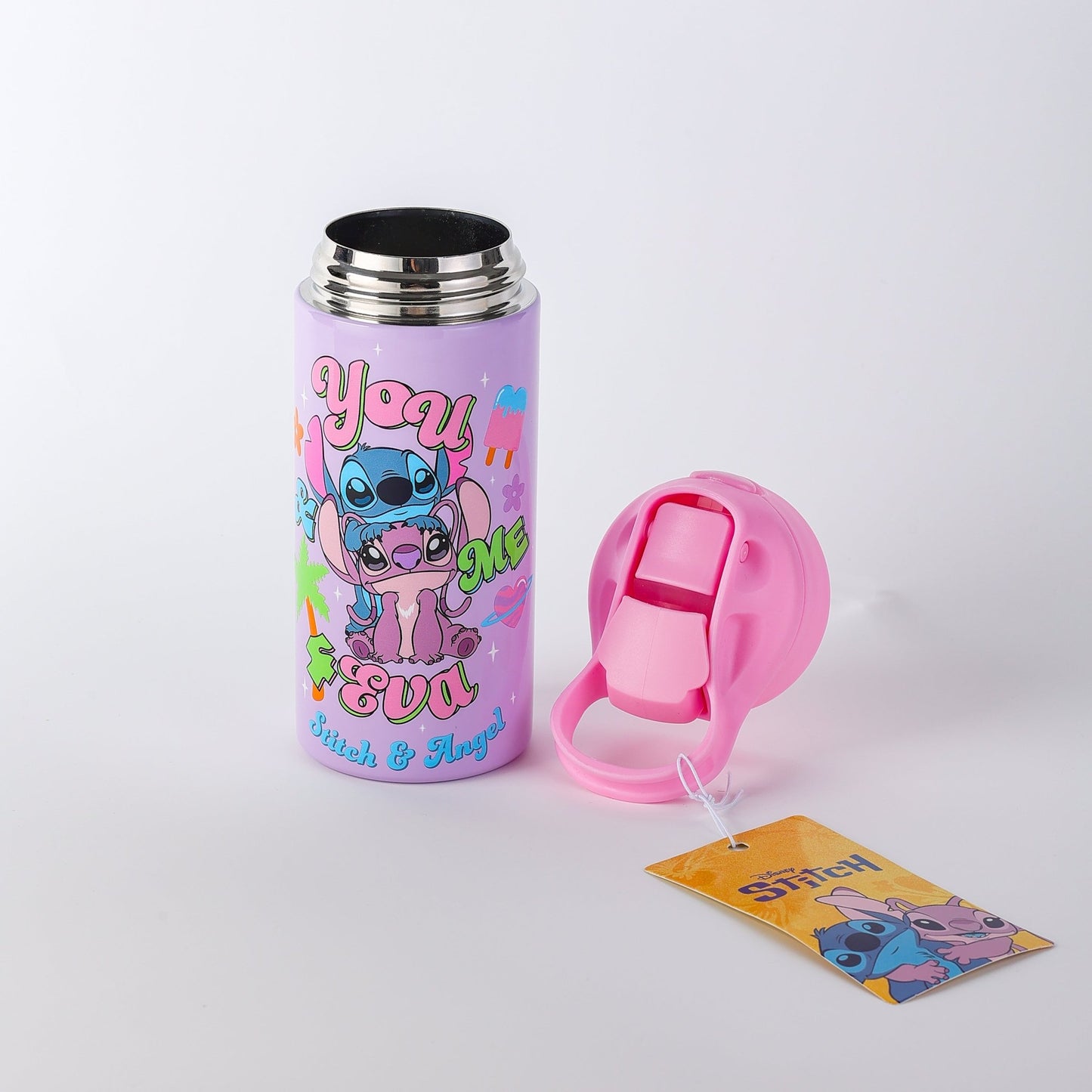 Disney Stitch Toddler Stainless Steel Water Bottle 400ml