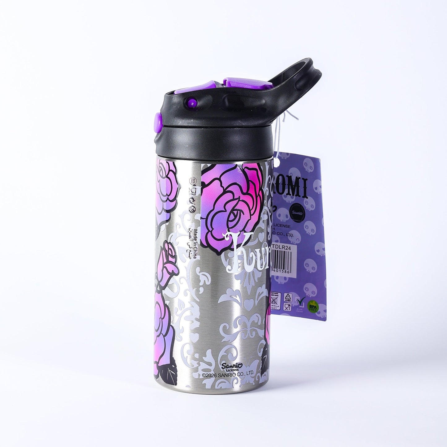 Sanrio Kuromi Stainless Steel Water Bottle 400ml