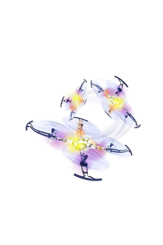 4 - Channel Auto Hover Rc Stunt Drone - Blue/Orange - Marah Kids