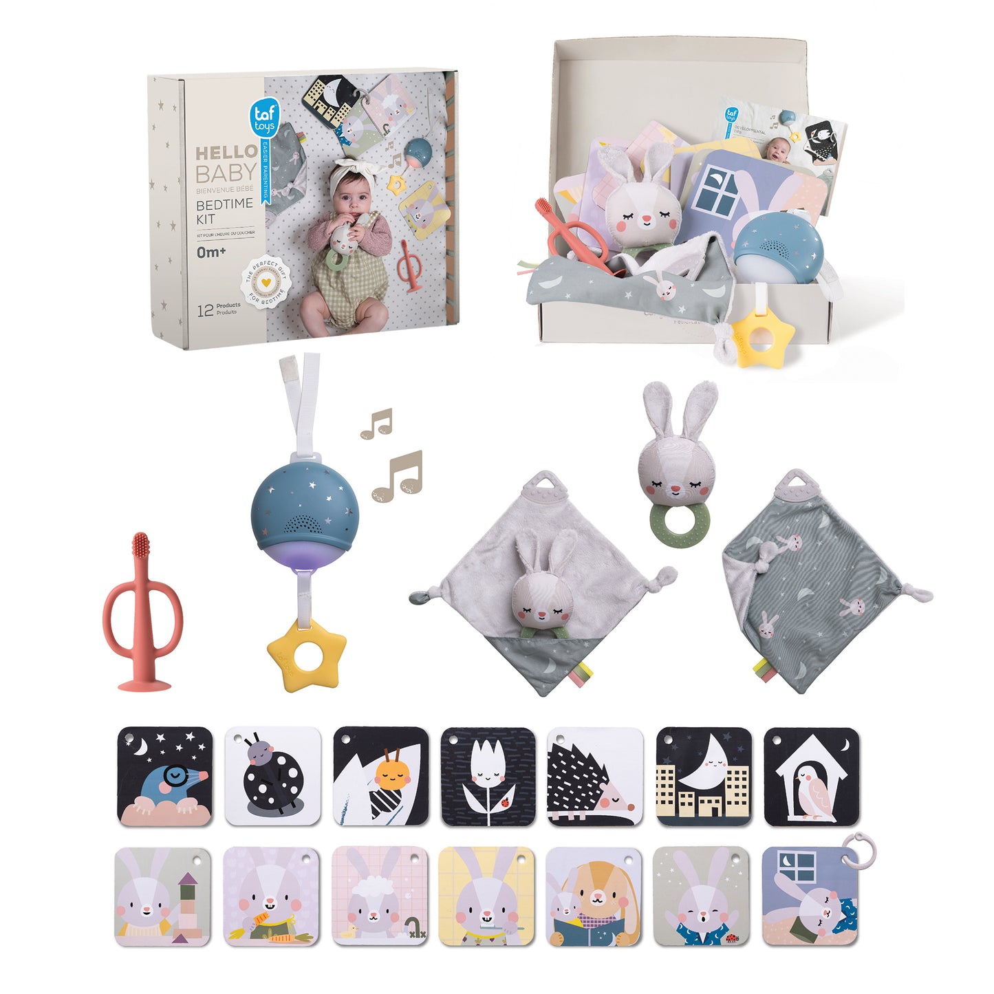Taf Toys Bedtime Kit | Music, Lights & Baby Essentials Gift Set