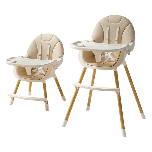 2 - in - 1 Convertible High Chair - Brown - Marah Kids