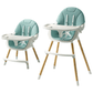 2 - in - 1 Convertible High Chair - Green - Marah Kids
