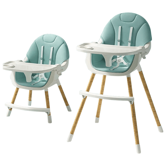 2 - in - 1 Convertible High Chair - Green - Marah Kids