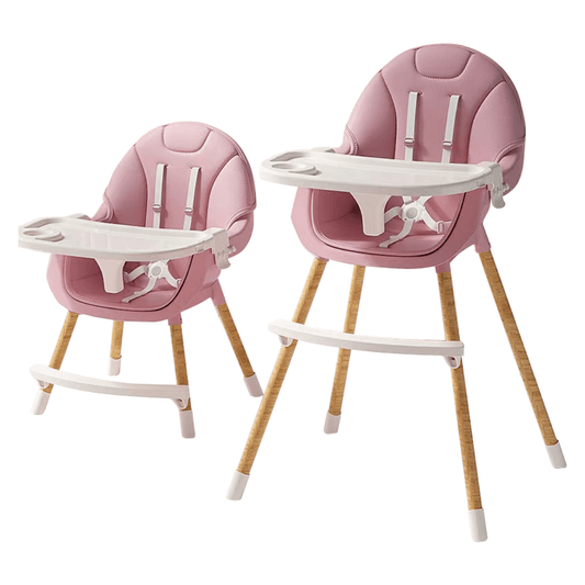 2 - in - 1 Convertible High Chair - Pink - Marah Kids