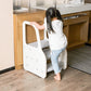 3 Step Stool for Kids - White - Marah Kids