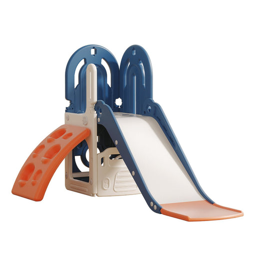Slide w/ Climbing Wall - Blue - Marah Kids