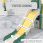 Twin Tower Playhouse with Slide and Basketball Hoop - Marah Kids