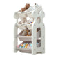 Storage Rack With 6 Boxes - White - Marah Kids