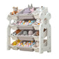 Storage Rack W/ 12 Boxes - White - Marah Kids