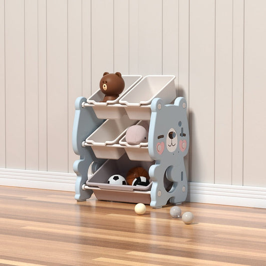 Bear Storage Rack with 5 Boxes - Marah Kids