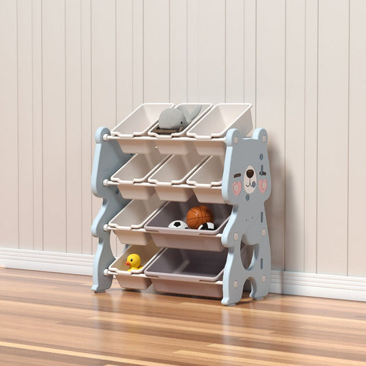 Lovely Baby - Bear Storage Rack W/ 10 Boxes - Marah Kids