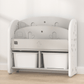 Lovely Baby - Storage Rack W/ Book Shelf - Grey - Marah Kids