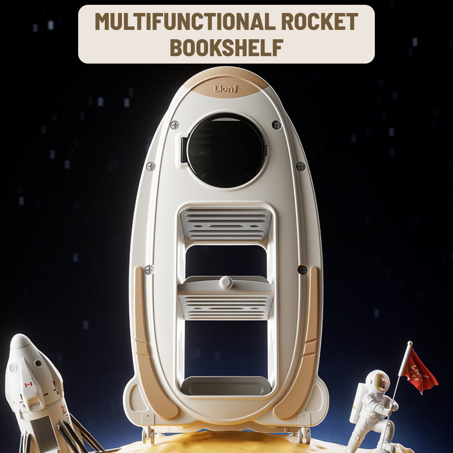 Astronaut Book Cabinet - Marah Kids
