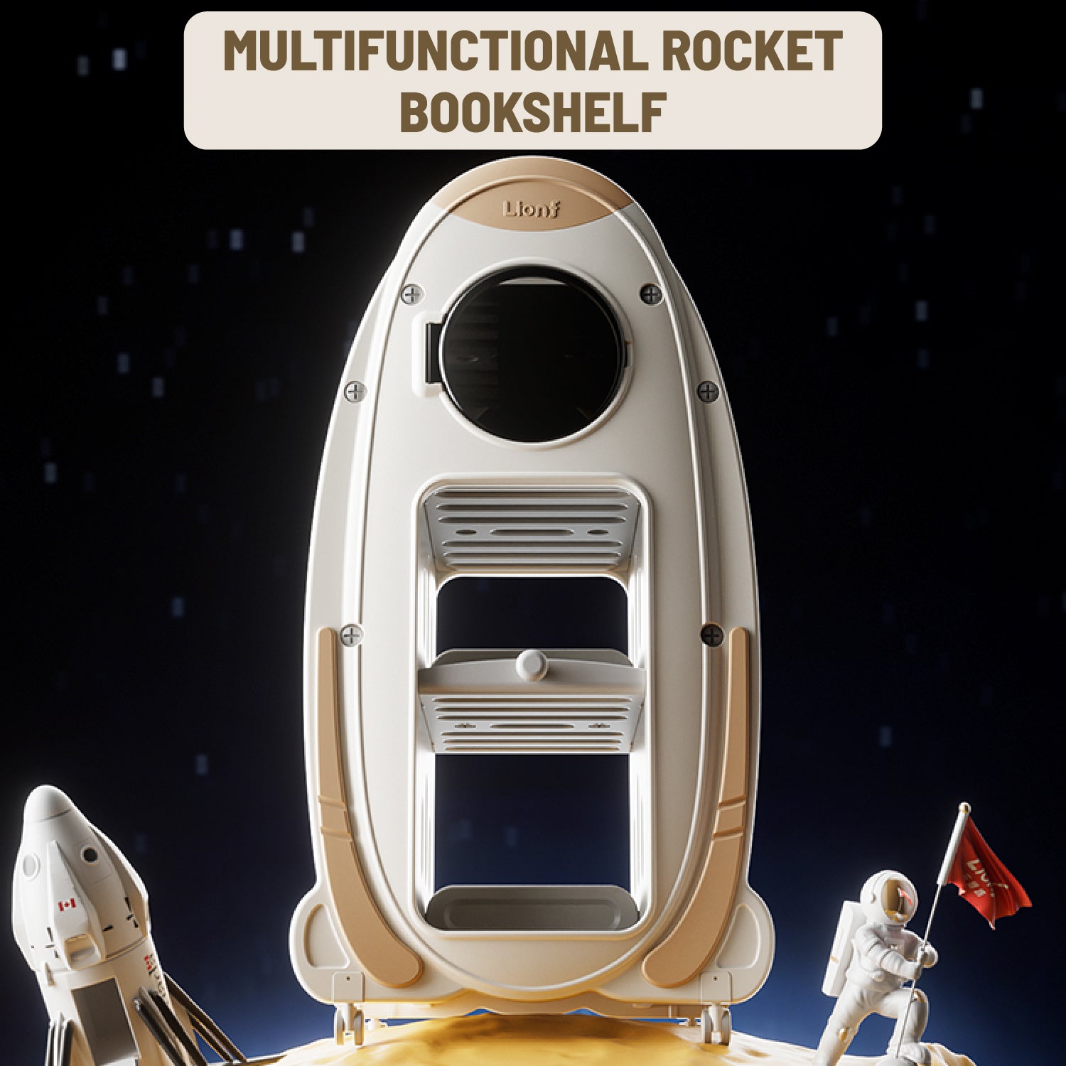 Astronaut Book Cabinet - Marah Kids
