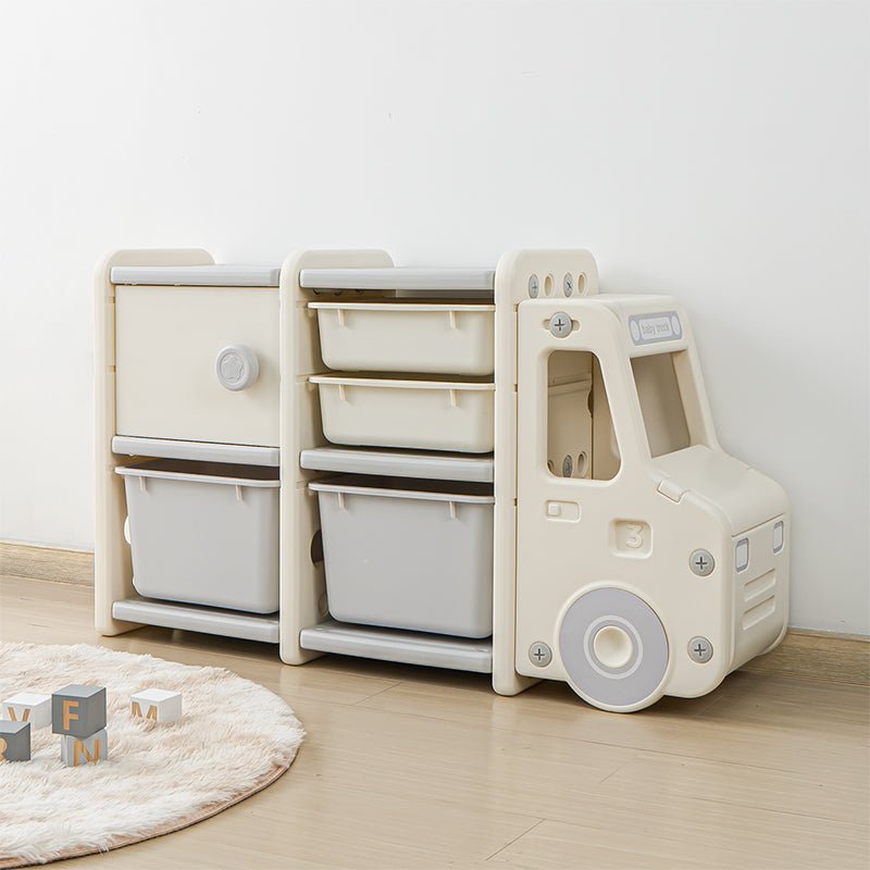 Lovely Baby - Storage Rack Truck - White - Marah Kids