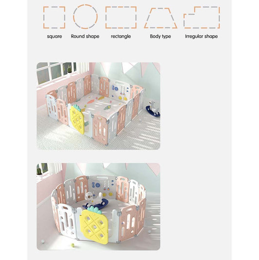 Kids Fruity Playpen 18pcs - Green - Marah Kids