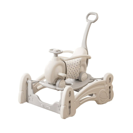 4 - in - 1 Trampoline Rocking Horse - White - Marah Kids