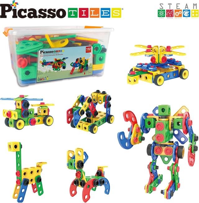 Picasso Magnetic Engineering Construction Building Set 152 - pieces - Marah Kids