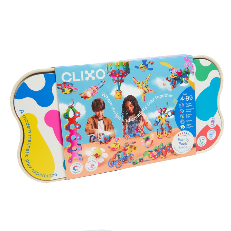 Clixo Family Pack - 150 Piece Magnetic Building Set - Marah Kids
