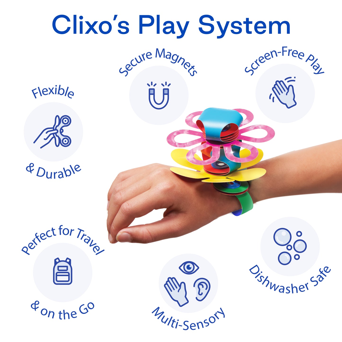 Clixo Family Pack - 150 Piece Magnetic Building Set