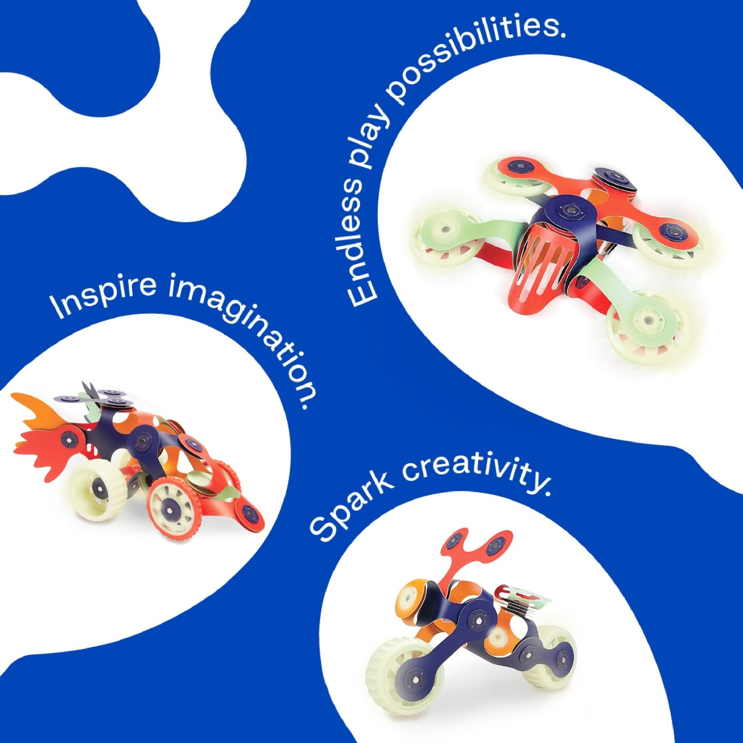 Clixo Mars Rovers Pack - 30 Piece Magnetic Building Set - Marah Kids