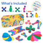 Clixo Rainbow Pack - 42 Piece Magnetic Building Set - Marah Kids