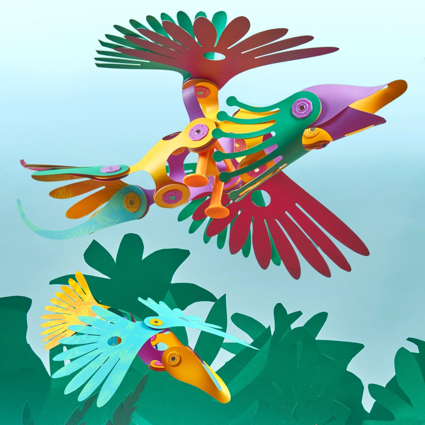 Clixo Tropical Birds Pack - 22 Piece Magnetic Building Set - Marah Kids