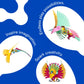 Clixo Tropical Birds Pack - 22 Piece Magnetic Building Set - Marah Kids
