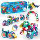 Clixo Wheel Creator Pack - 72 Piece Magnetic Building Set
