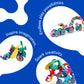 Clixo Wheel Creator Pack - 72 Piece Magnetic Building Set