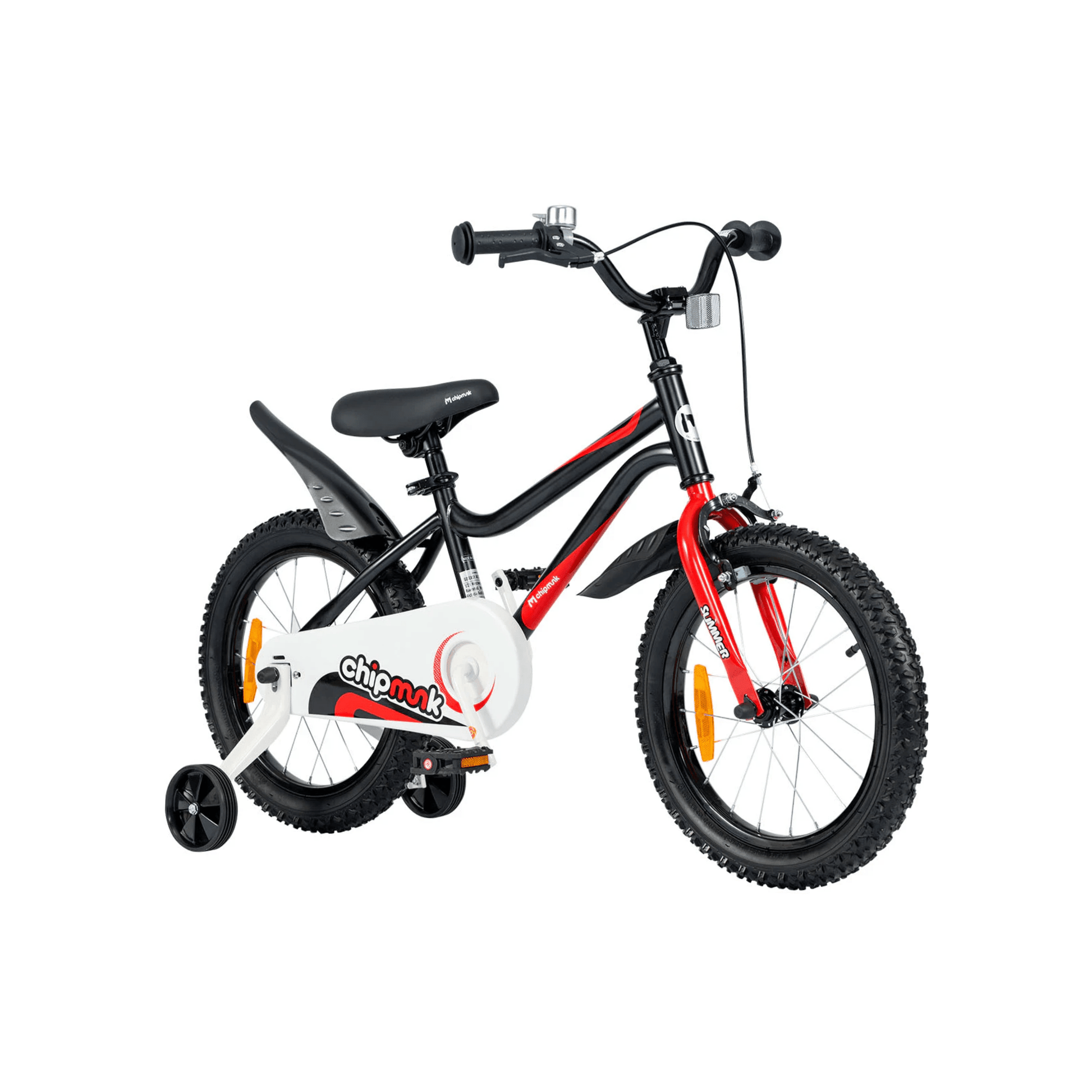 Chipmunk - MK 12 Inch Bicycle - Black - Marah Kids