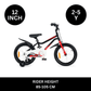 Chipmunk - MK 12 Inch Bicycle - Black - Marah Kids