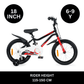 Chipmunk - MK 18 Inch Bicycle - Black - Marah Kids