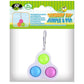 Power Joy Fidget Toy Dimple 3 Pop Keychain 1Piece - Marah Kids