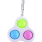 Power Joy Fidget Toy Dimple 3 Pop Keychain 1Piece - Marah Kids