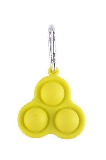 Power Joy Fidget Toy Dimple 3 Pop Keychain 1Piece - Marah Kids