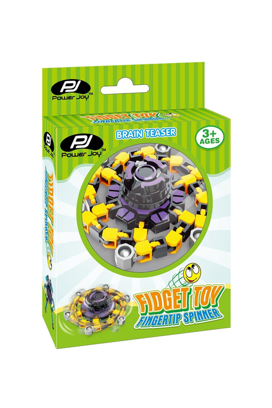 Power Joy Fidget Toy Spinner Assorted (Style and Color May Vary)