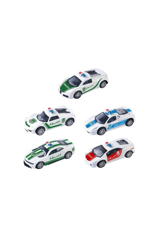 سيارة شرطة الإمارات العربية المتحدة من Power Joy Vroom Vroom Diecast متنوعة (قد يختلف الطراز واللون)