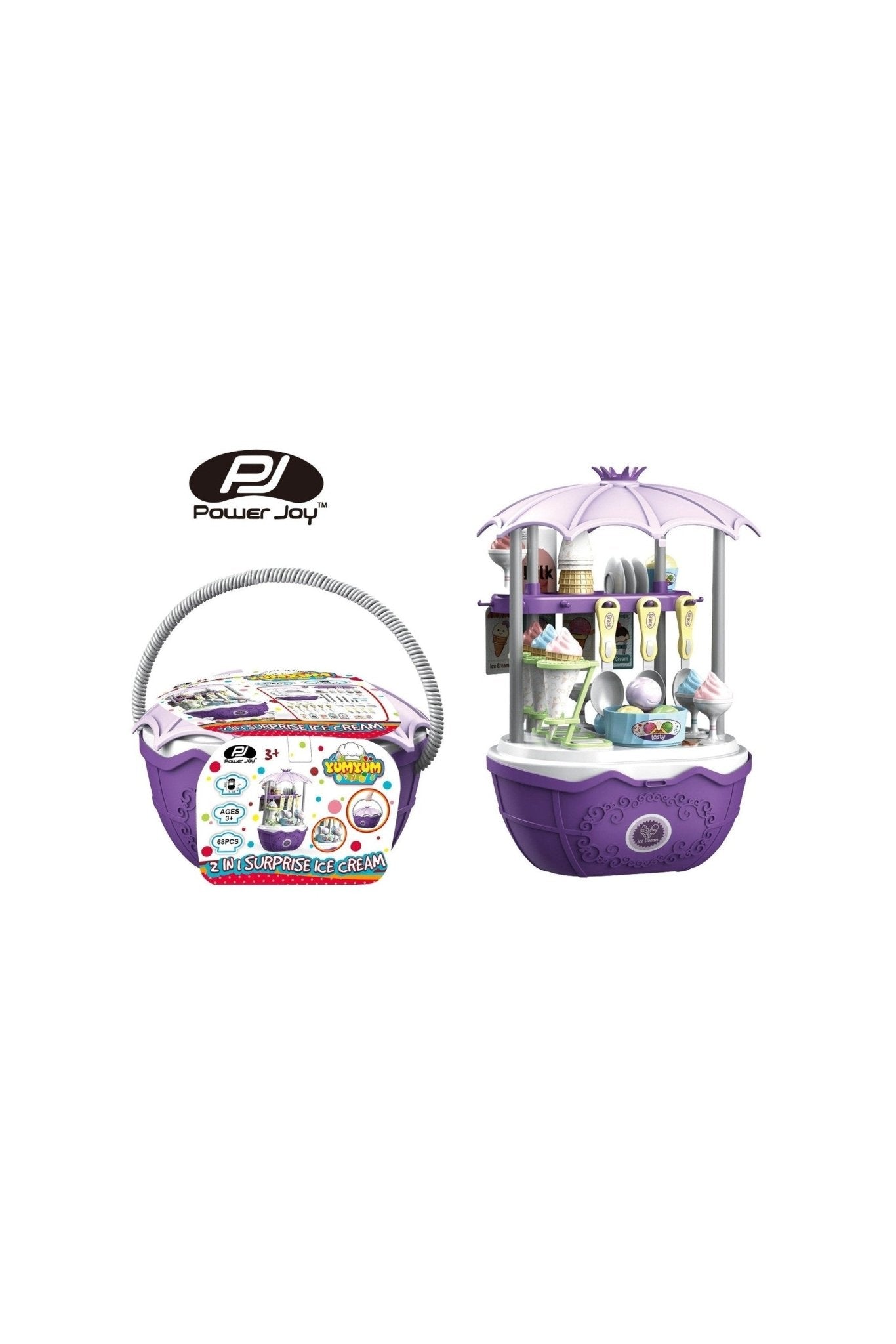 Power Joy Yumyum 2 - In - 1 Surprise Ice Cream Playset - Marah Kids