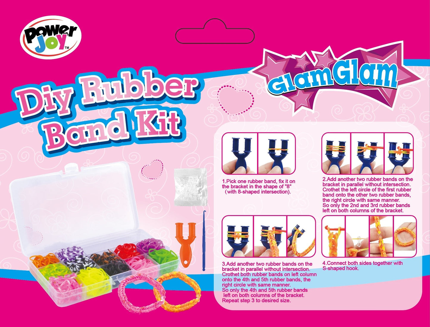 Power Joy Glamglam Diy Rubber Band Kit