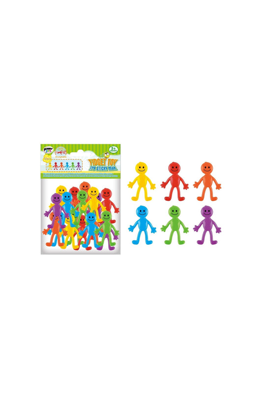Power Joy Fidget Toy TPR Sticky Man 20 pieces