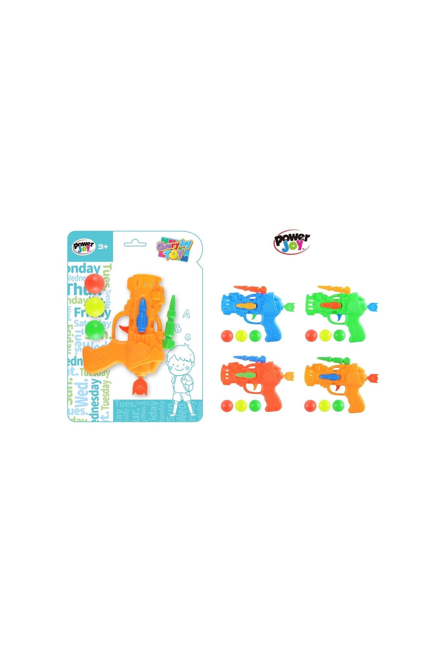 Power Joy Everyday Toy Gun with Pingpong