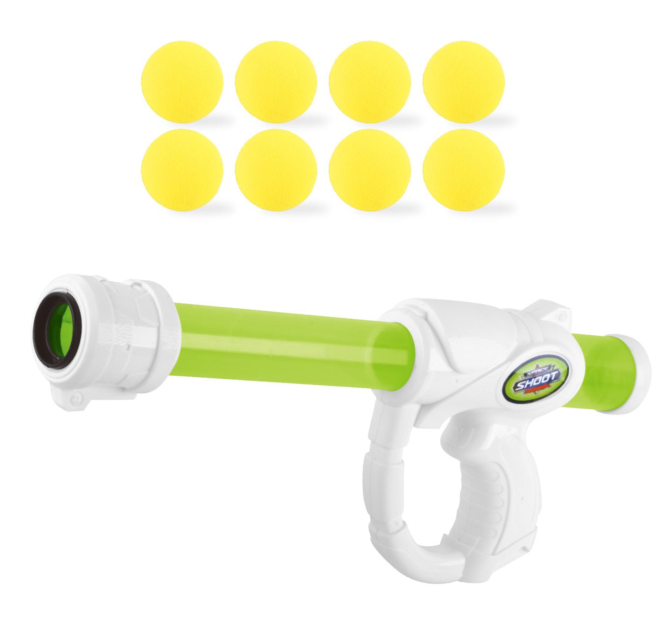 Power Joy Shooterz X Blaster 6 with Eva Foam Ball 8 - pieces, Assorted 1 Piece - Marah Kids