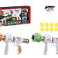 Power Joy Shooterz X Blaster 7 with Eva Foam Ball 8 - pieces, Assorted 1 Piece - Marah Kids