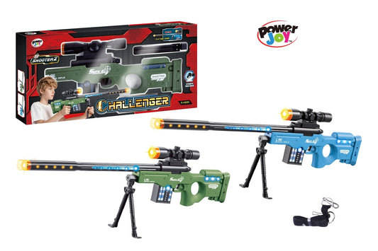 Power Joy Shooterz Challenger with Light and Sound Battery Operated, Assorted - 1 Piece - Marah Kids