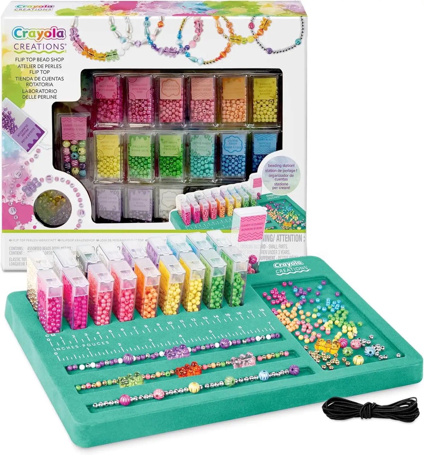 Crayola Creations Bead Laboratory Set – 2500 - Piece Jewelry Making Kit for Girls - Marah Kids