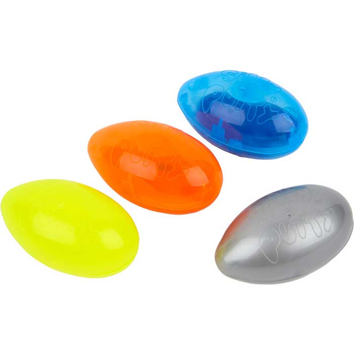 Crayola Silly Putty Specialty Pack – 4 Count | Superbounce, Lava, Superbright & Metallic Eggs | Classic Stretchy Toy for Kids & Adults, Sensory Fidget Fun, Safe & Nontoxic - Marah Kids