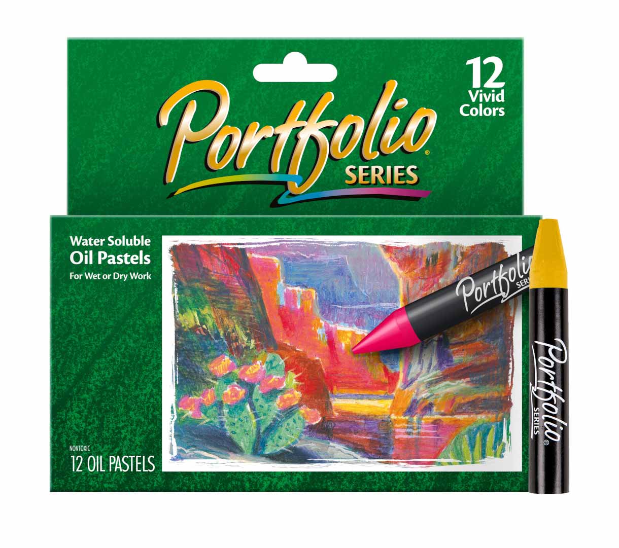 Crayola Portfolio Oil Pastels 12 - Color Set – Water - Soluble, Non - Toxic Art Supplies - Marah Kids
