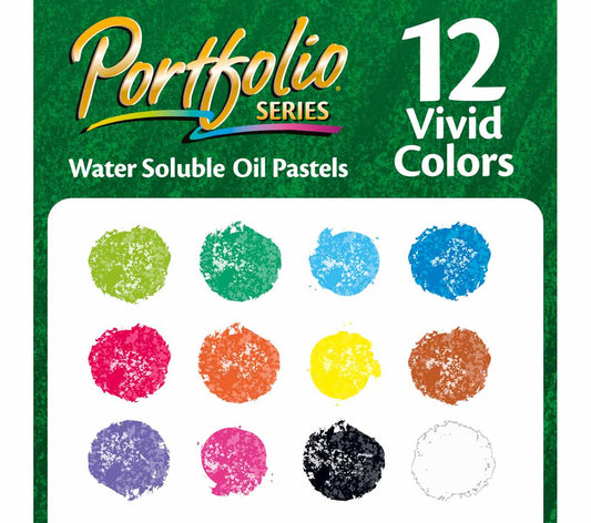 Crayola Portfolio Oil Pastels 12 - Color Set – Water - Soluble, Non - Toxic Art Supplies - Marah Kids
