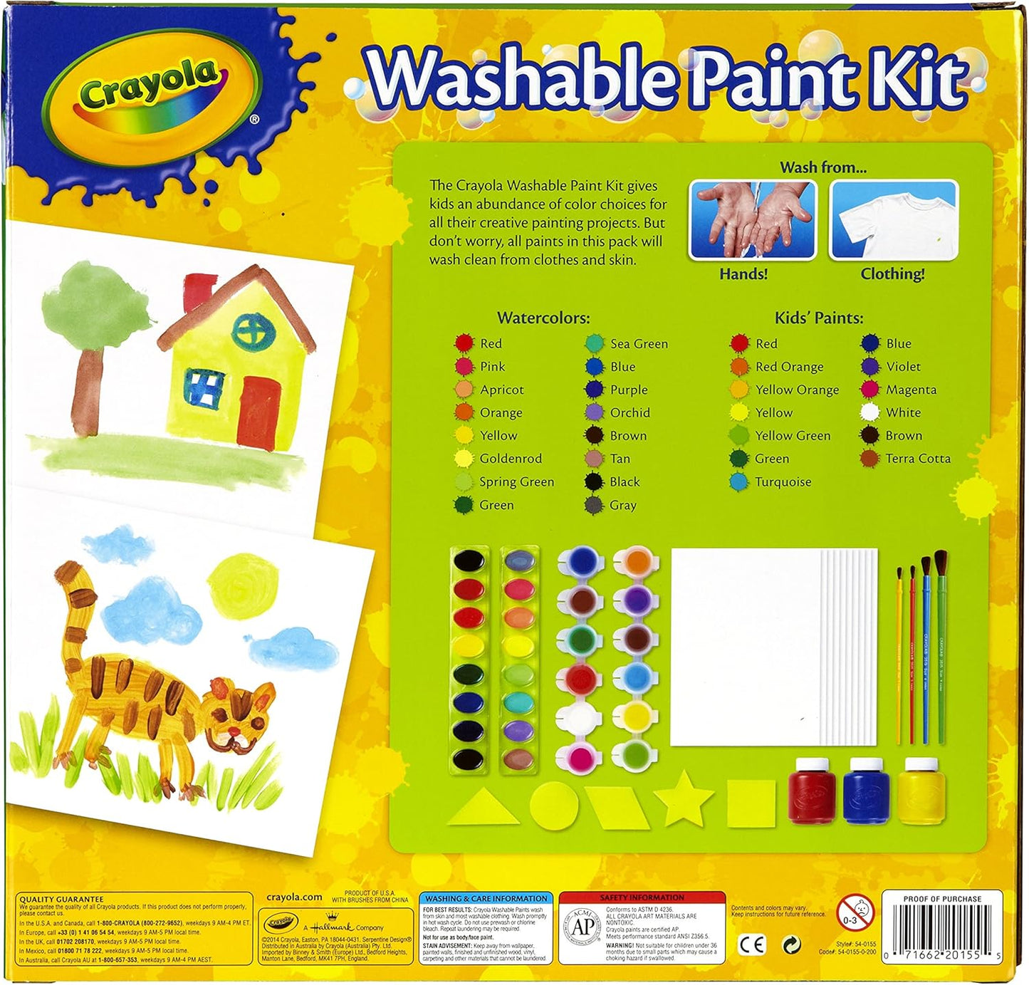 Crayola Washable Paint Set – 40 pcs - Marah Kids